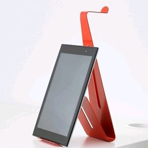 Ikea MÖJLIGHET Headset & Tablet & Phone Stand, Red Steel, New